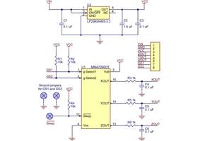 MMA7260QT 3-Axis Accelerometer  Schematic
